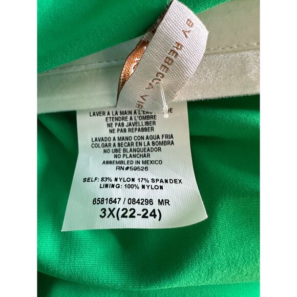 Becca ETC Code Strappy One-Piece Swimsuit Green Size 3X - Picture 6 of 10